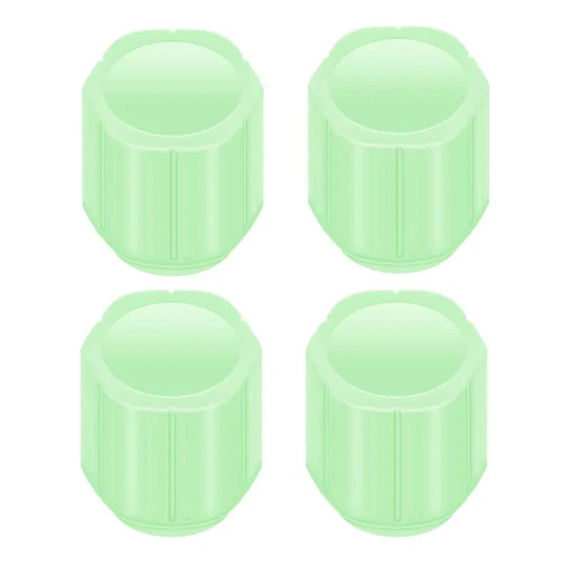 سر والف لاستیک خودرو مدل POLYGONAL-GREEN بسته 4 عددی