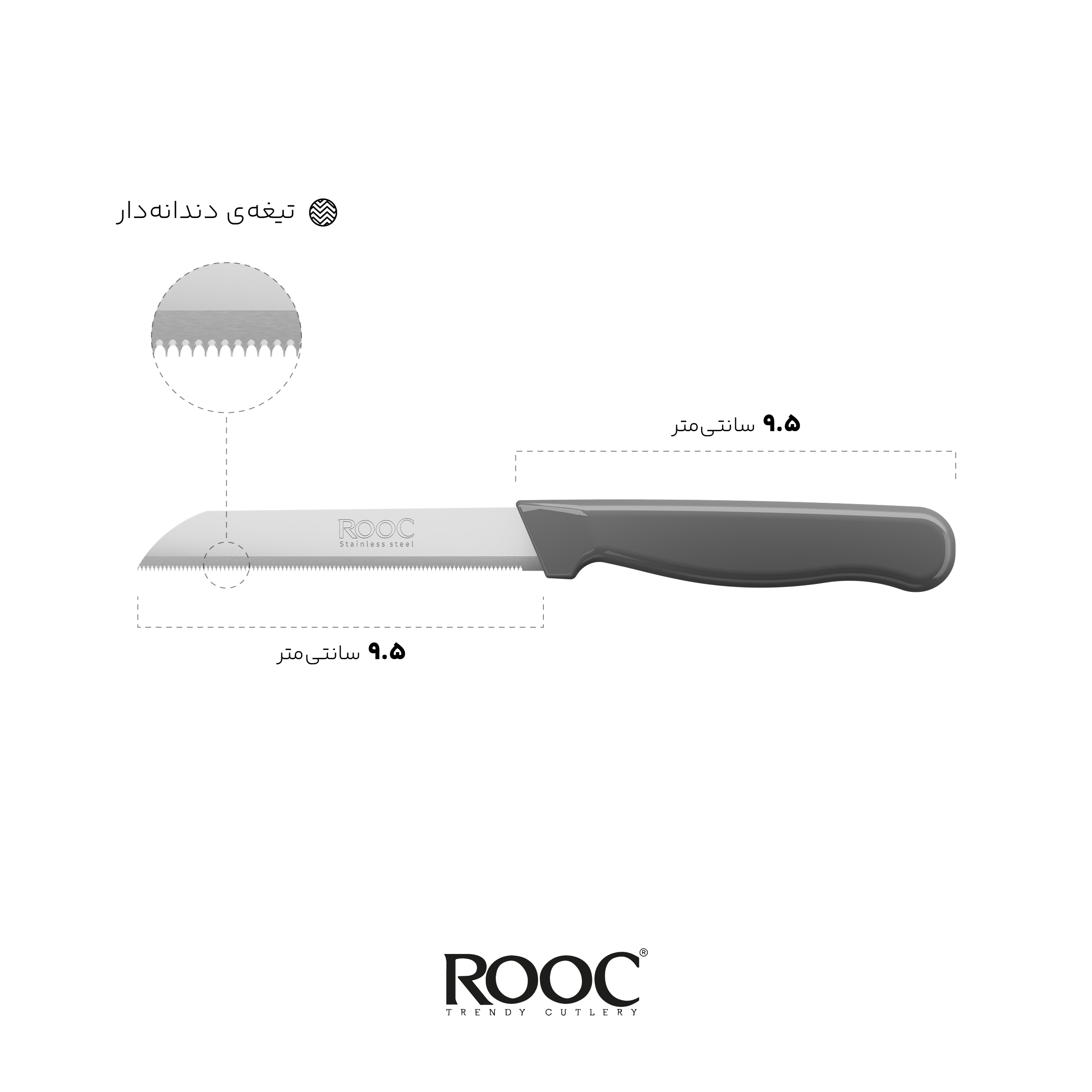 چاقو آشپزخانه نوا 2 عددی
