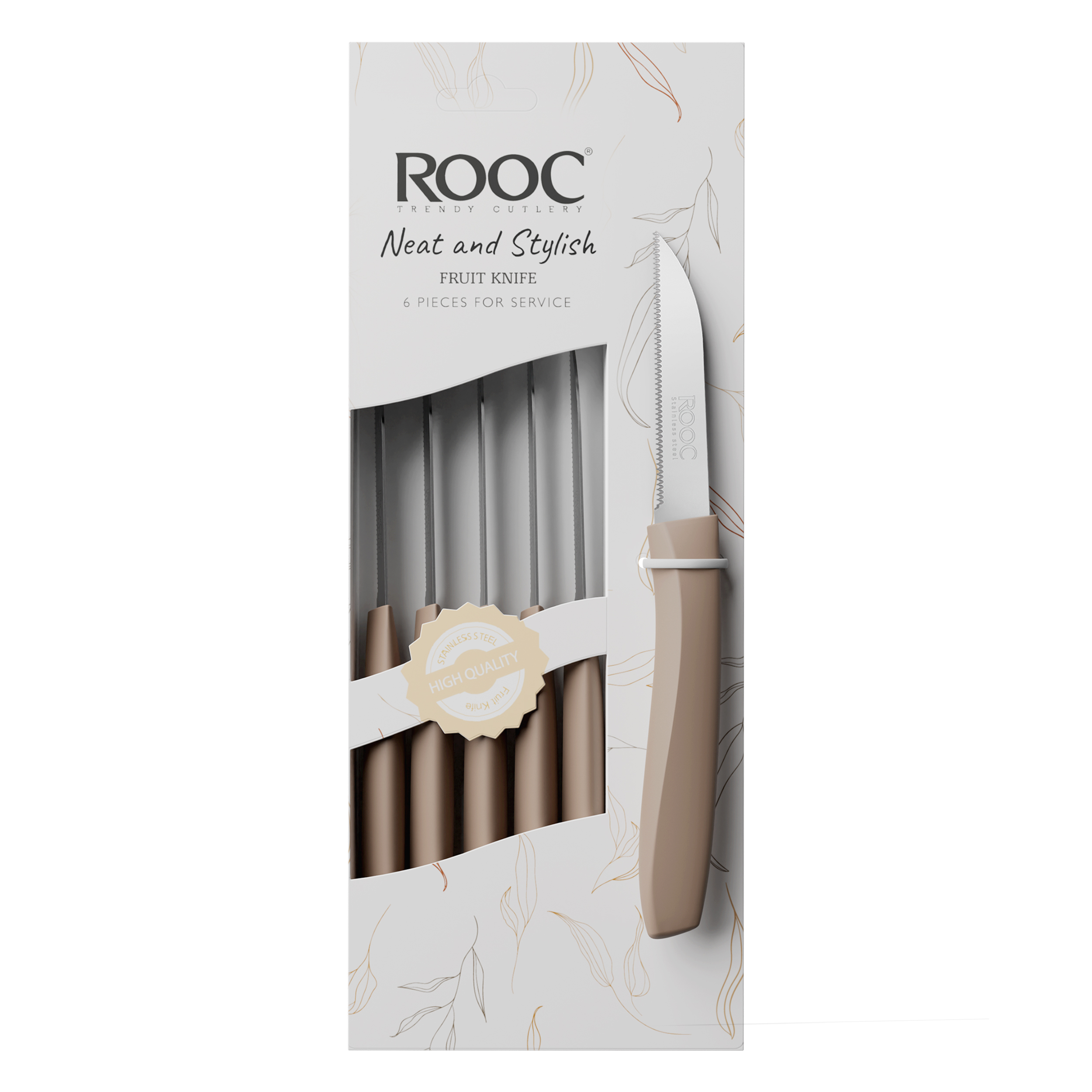 چاقو میوه خوری اره ای الگانت 6 عددی